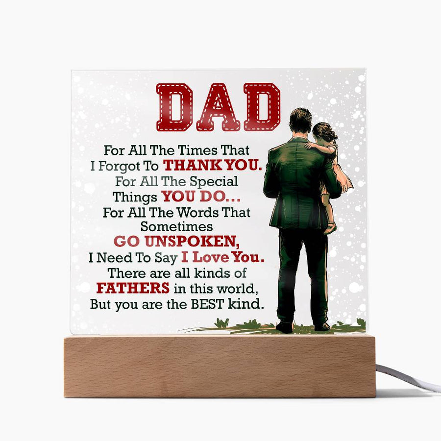 Thank You Dad - Acrylic Square — product image