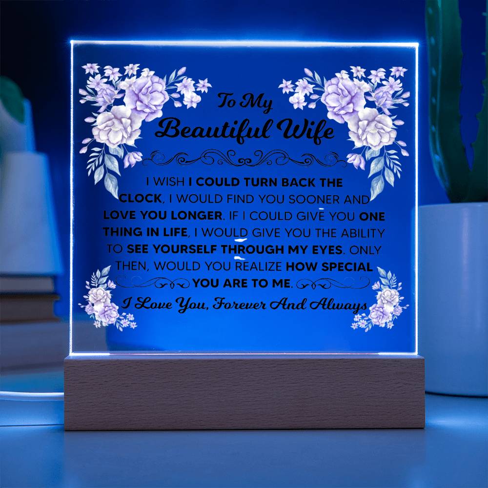 To My Beautiful Wife – Acrylic Square — product image 5