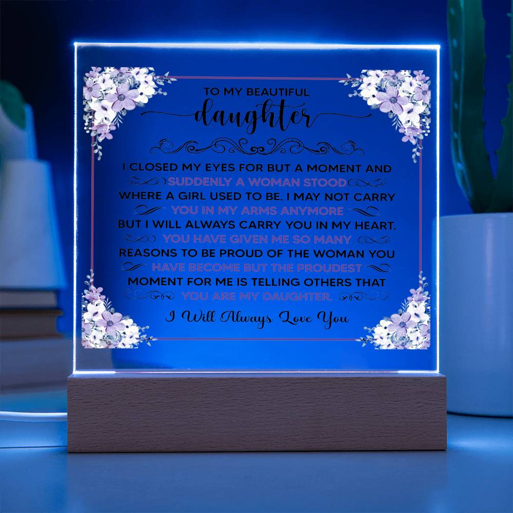 To My Beautiful Daughter – Acrylic Square — product image 5