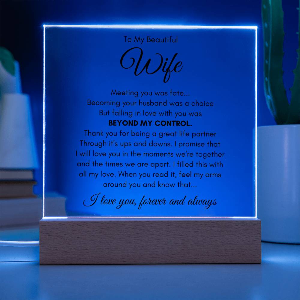 To My Wife Fate – Acrylic Square — product image 5