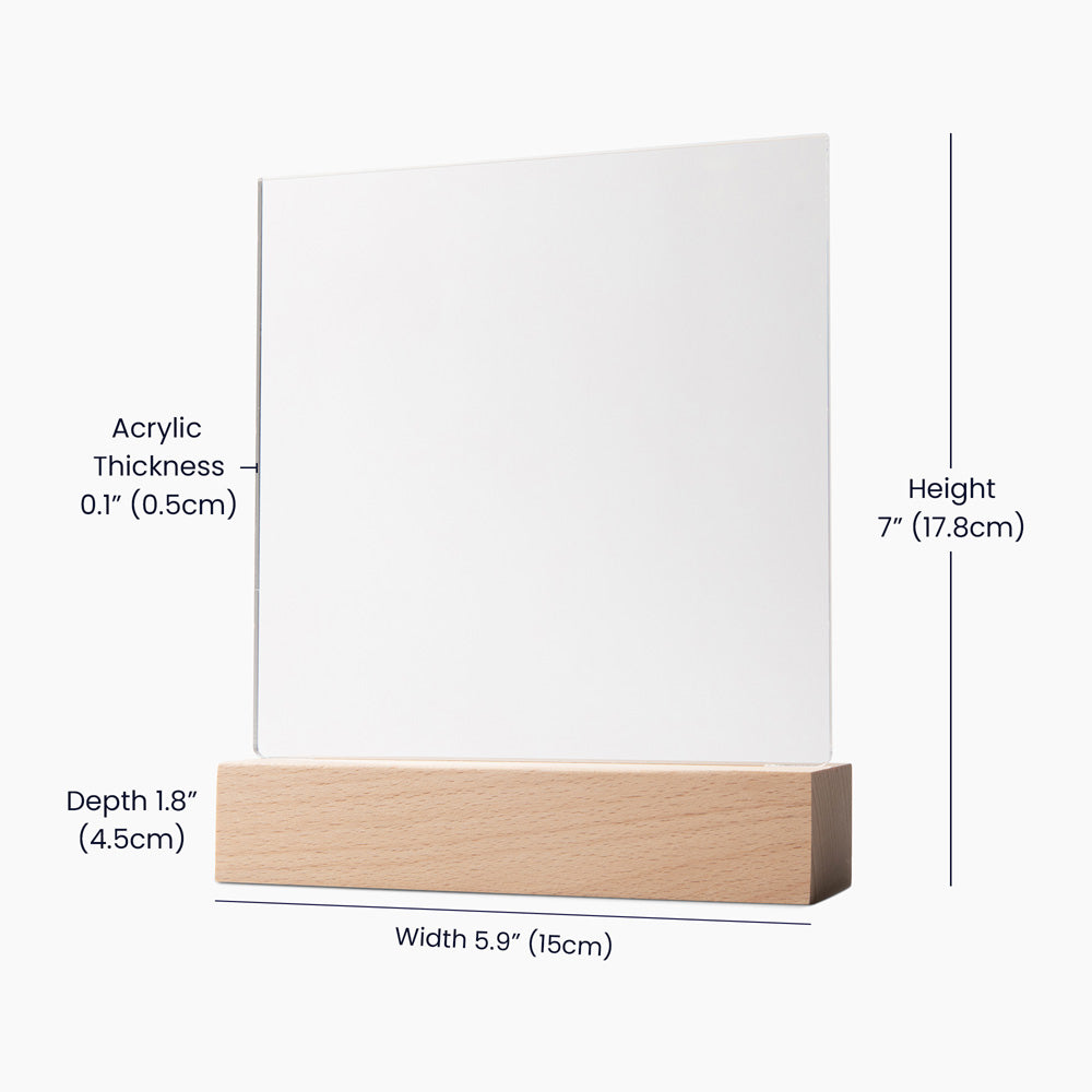 To My Beautiful Wife (Printed) – Acrylic Square — product image 3