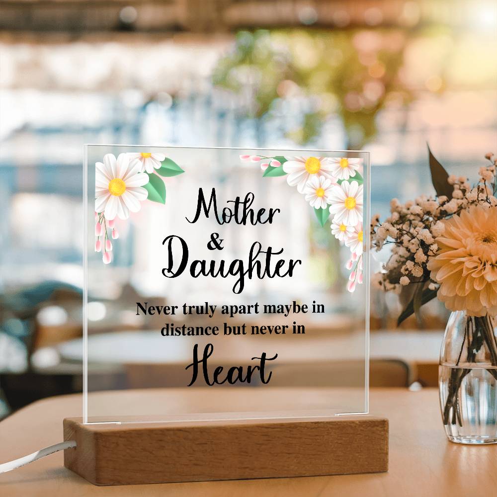To My Daughter Distance – Acrylic Square — product image 2