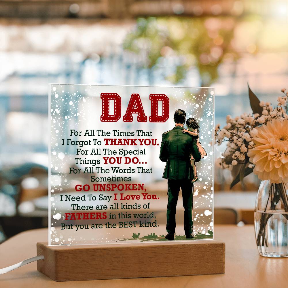 Thank You Dad - Acrylic Square — product image 2