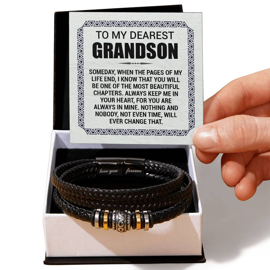 Pages of My Life Love You Forever (To My Grandson) – Bracelet — product image