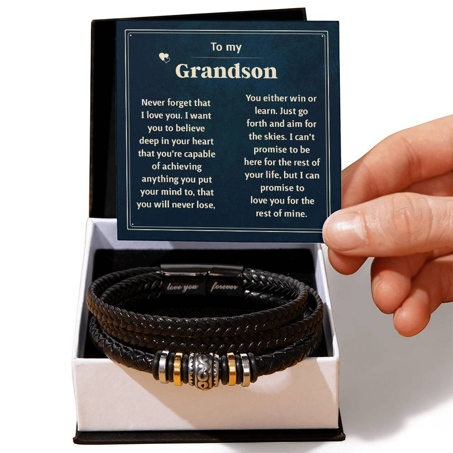 Last Forever Love You Forever (To My Grandson) – Bracelet — product image