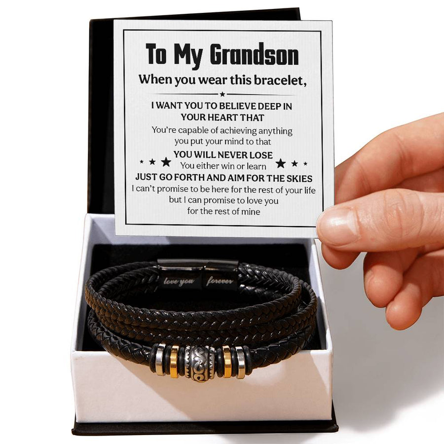 Love You Forever Believe Deep (To My Grandson) – Bracelet — product image