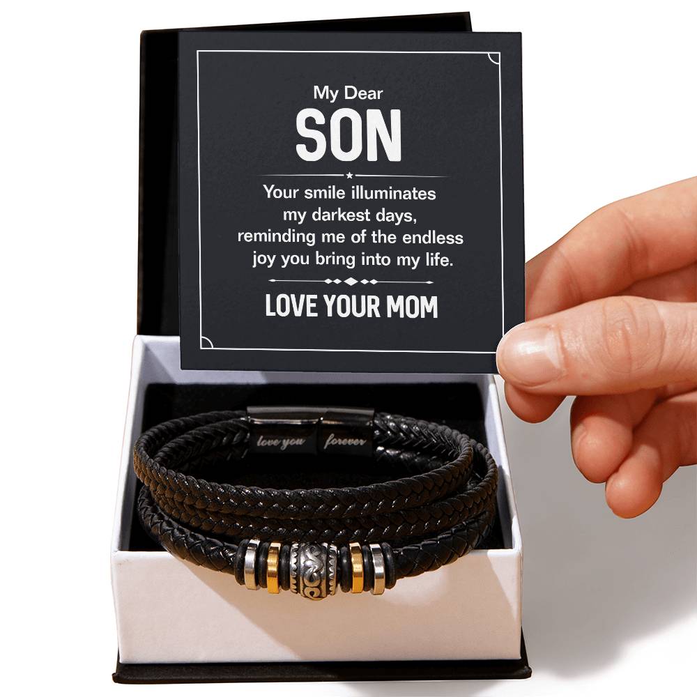 Your Smile - Mens Leather Bracelet — product image