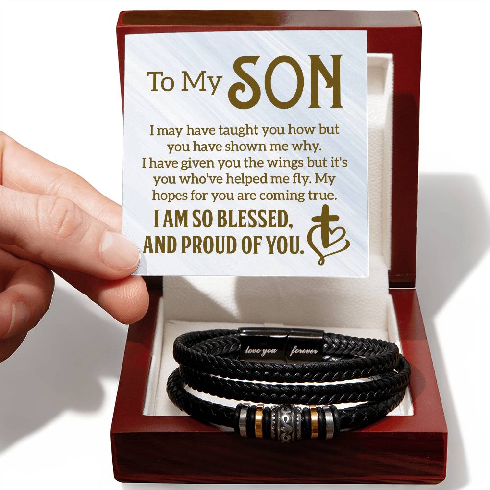 To My Son - Mens Leather Bracelet — product image 6