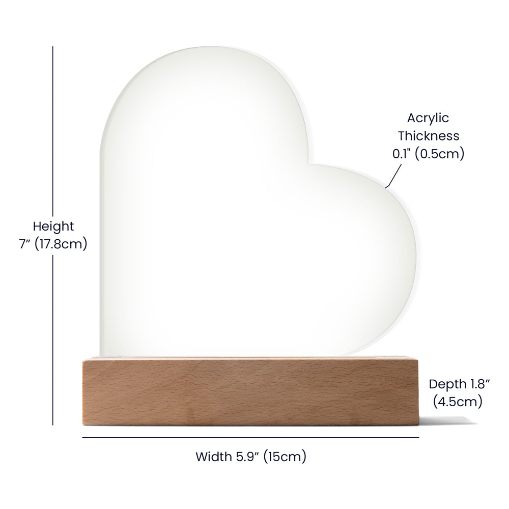 To My Daughter-in-Law Honor – Acrylic Heart Plaque — product image 4
