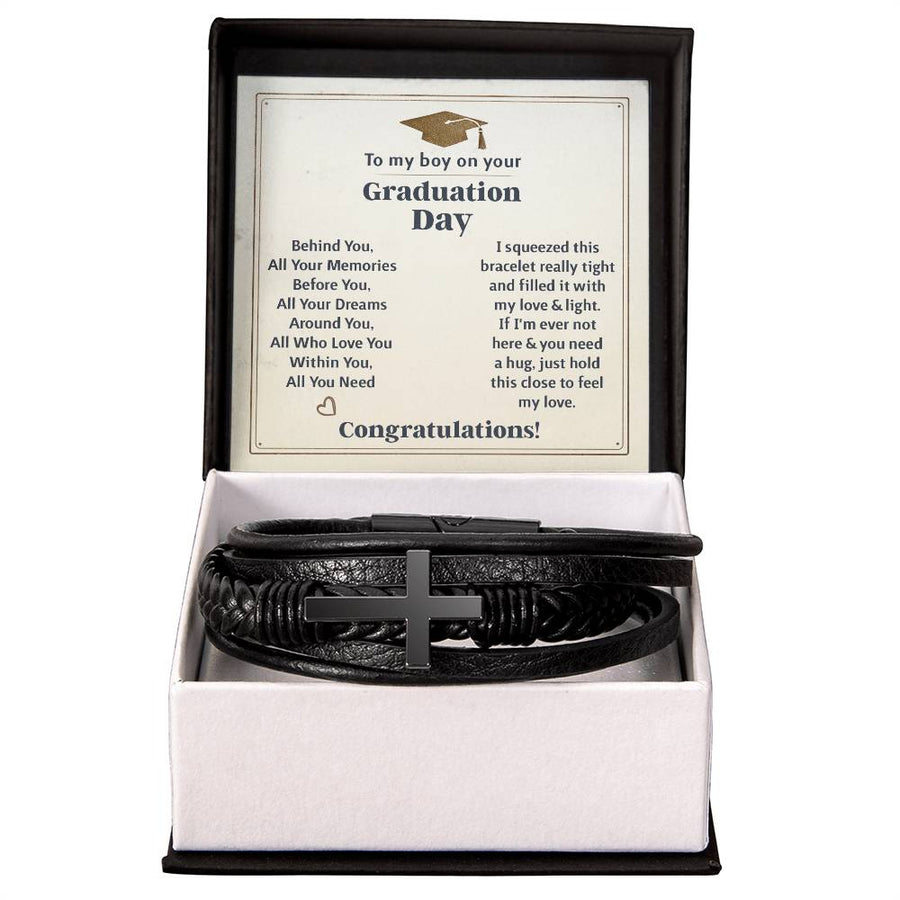 To My Boy Graduation Memories (Love You Forever) – Cross Bracelet — product image