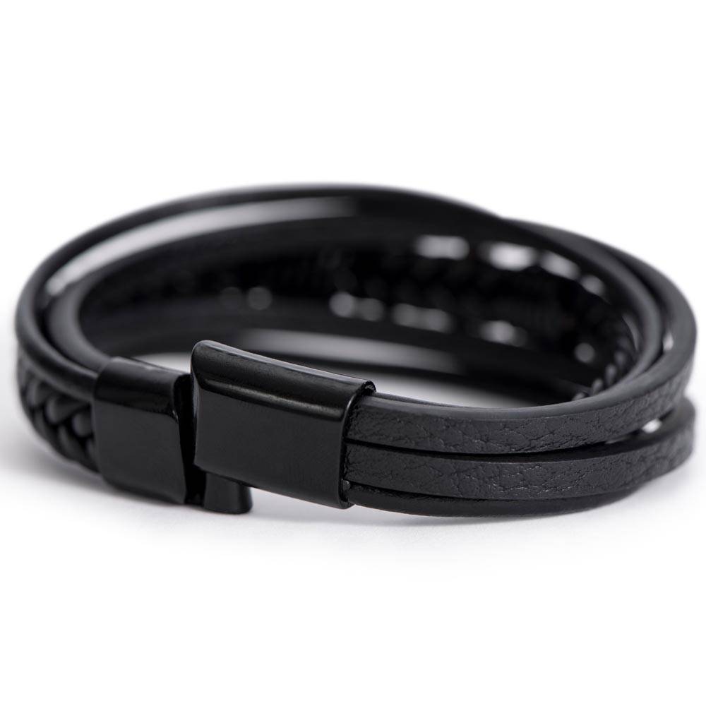 Calm to my Chaos - Leather Cross Bracelet — product image 3
