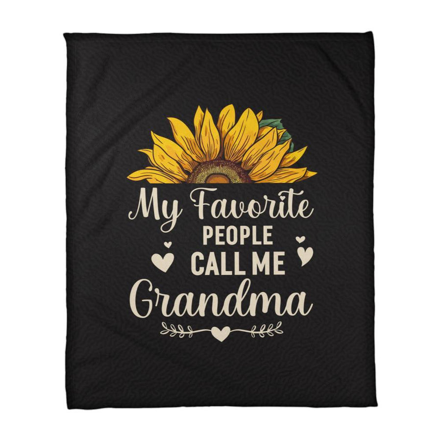 My Favorite People Call Me Grandma – Coral Fleece Blanket — product image
