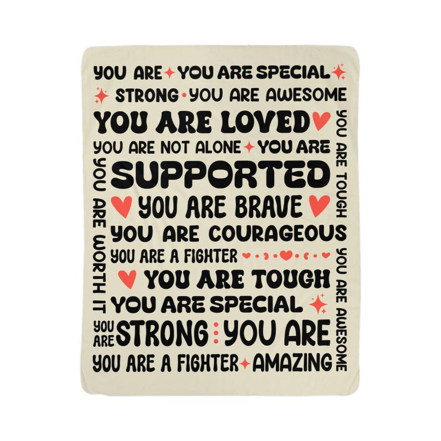 To My Daughter Braver (From Mom) – Sherpa Fleece Blanket — product image