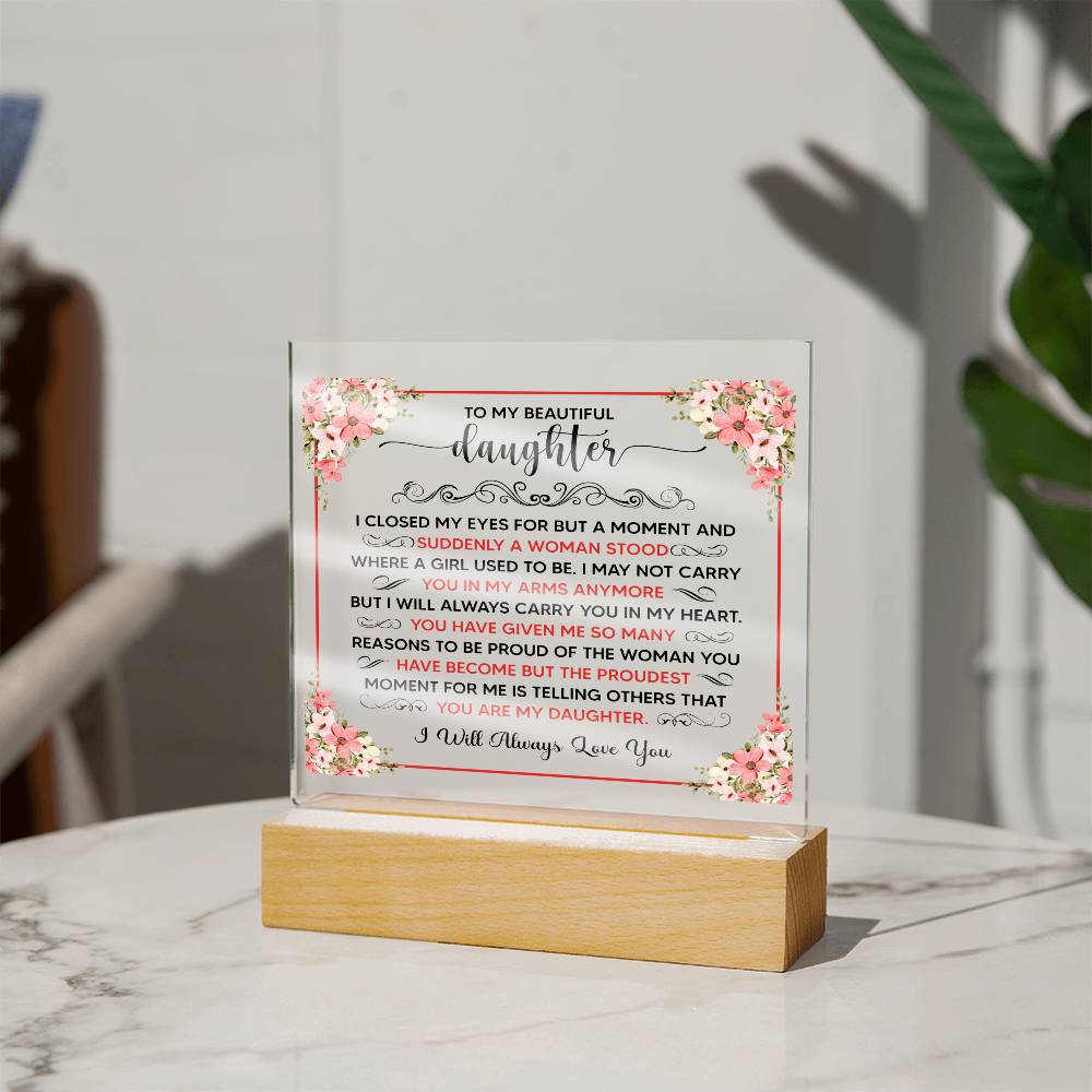 To My Beautiful Daughter – Acrylic Square — product image 14