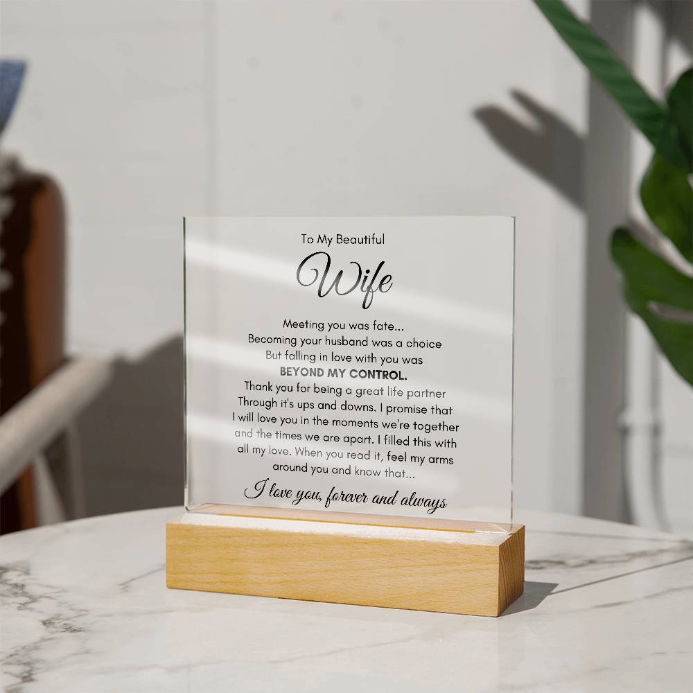 To My Wife Fate – Acrylic Square — product image 15