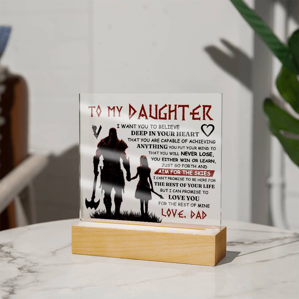 To My Daughter Skies – Acrylic Square — product image 7