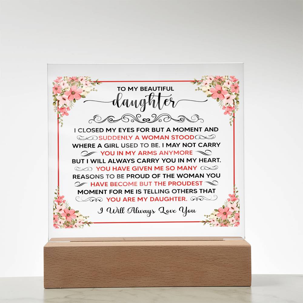 To My Beautiful Daughter – Acrylic Square — product image 11