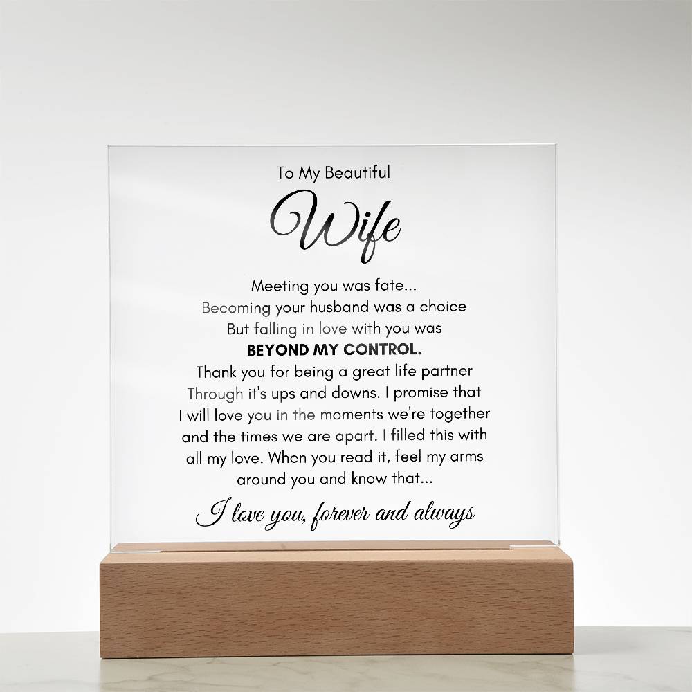 To My Wife Fate – Acrylic Square — product image 12