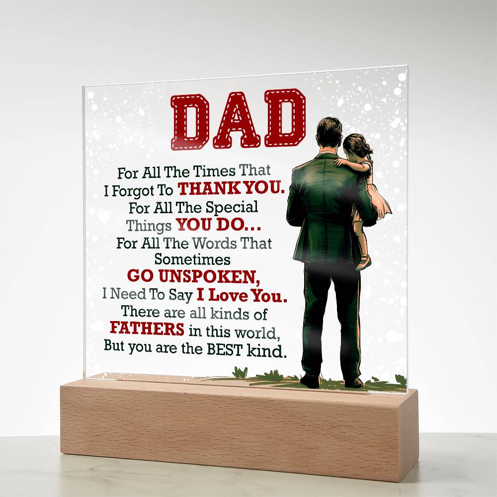 Thank You Dad - Acrylic Square — product image 12