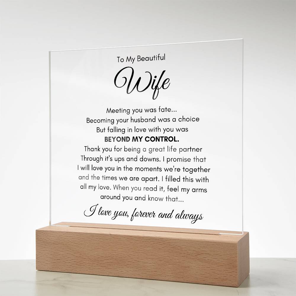 To My Wife Fate – Acrylic Square — product image 13