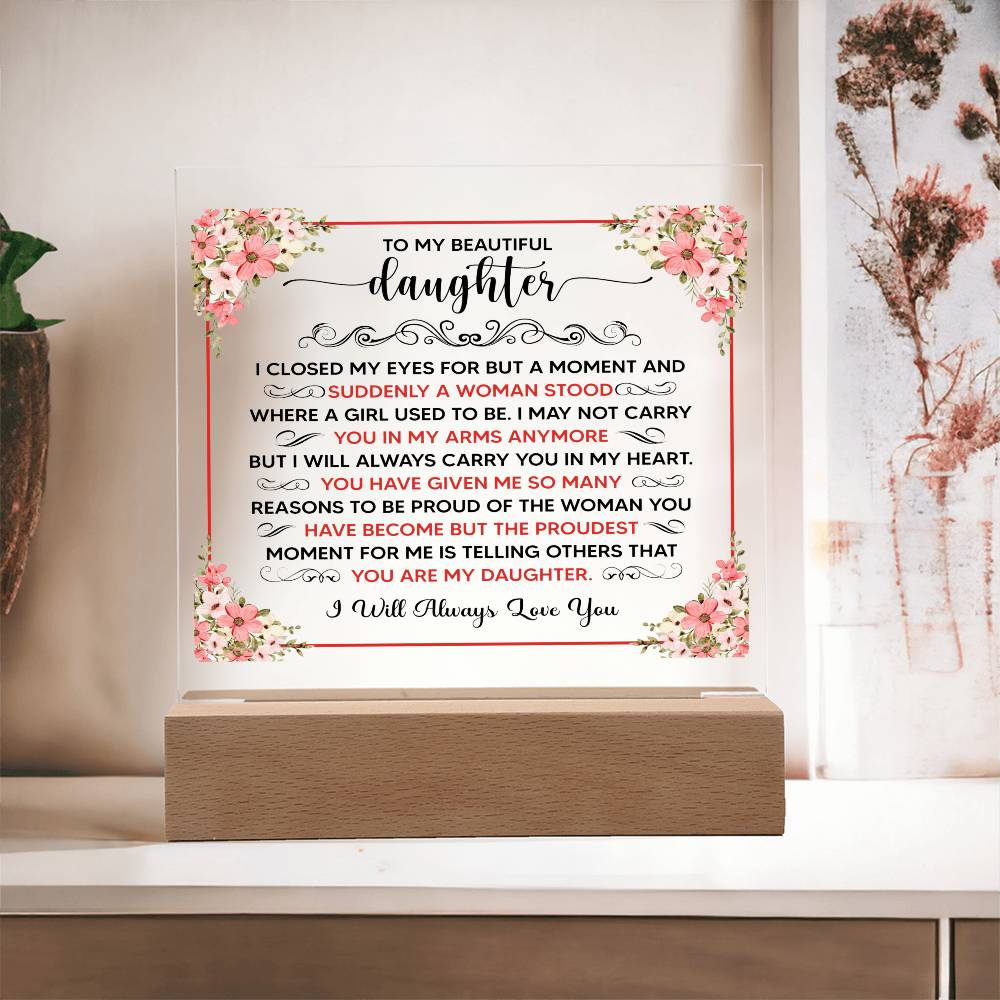 To My Beautiful Daughter – Acrylic Square — product image 15