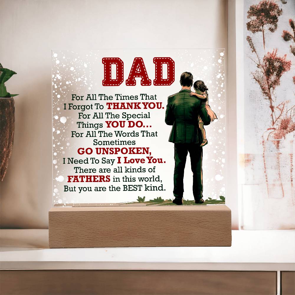 Thank You Dad - Acrylic Square — product image 15