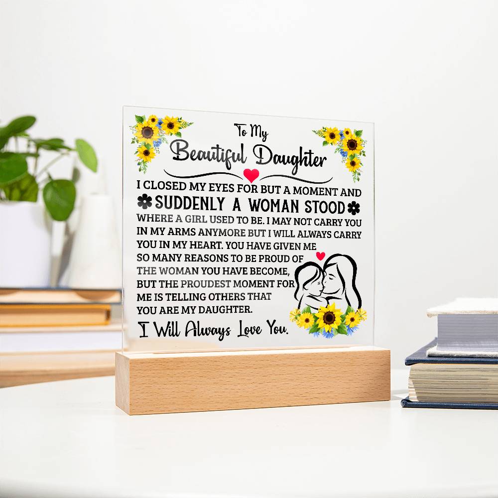 To My Daughter – Acrylic Square — product image 8