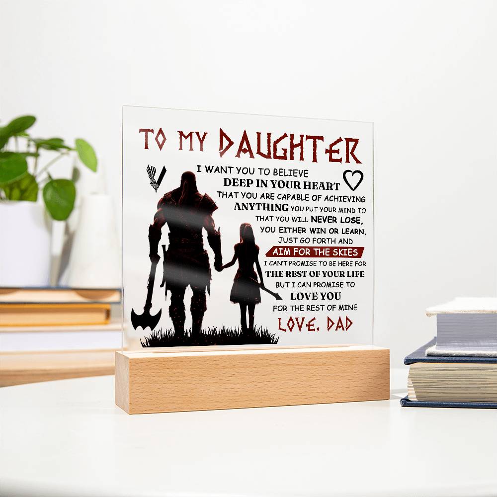 To My Daughter Skies – Acrylic Square — product image 6