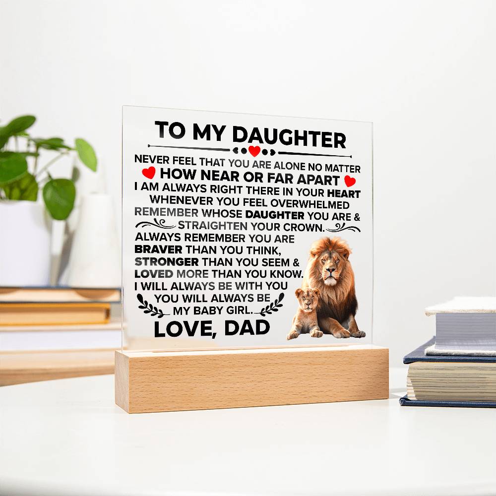 To My Daughter Braver – Acrylic Square — product image 8