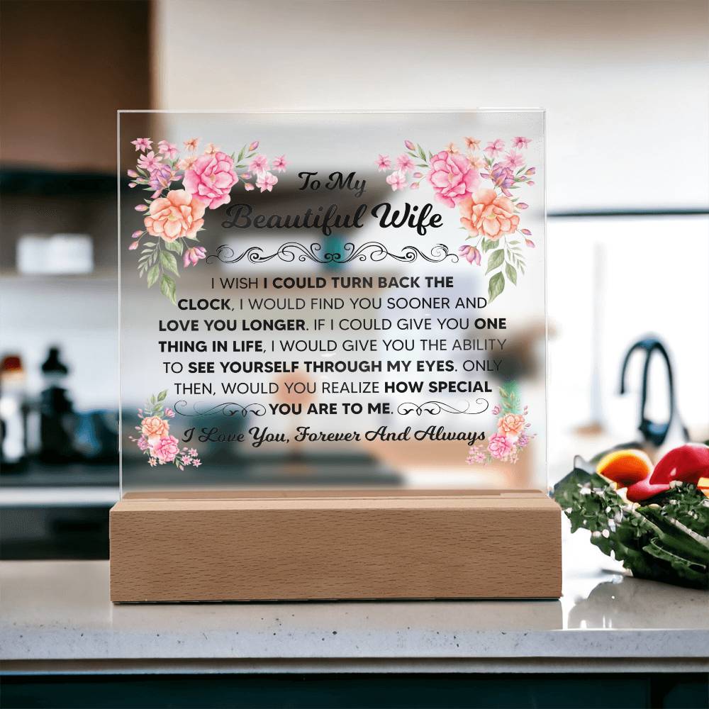 To My Beautiful Wife – Acrylic Square — product image 8