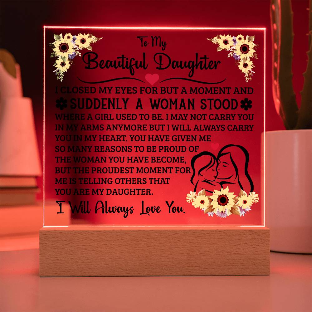 To My Daughter – Acrylic Square — product image 7