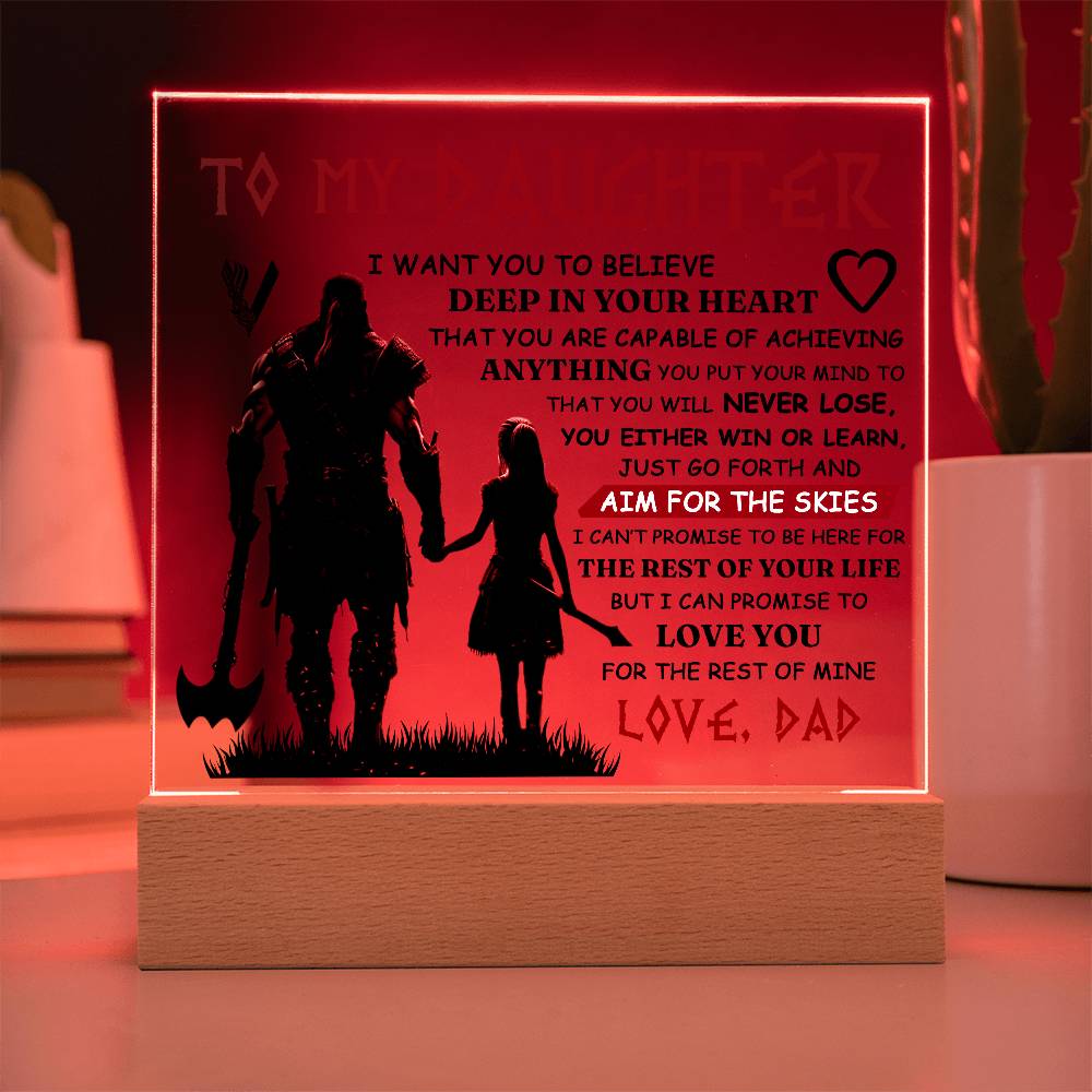 To My Daughter Skies – Acrylic Square — product image 5