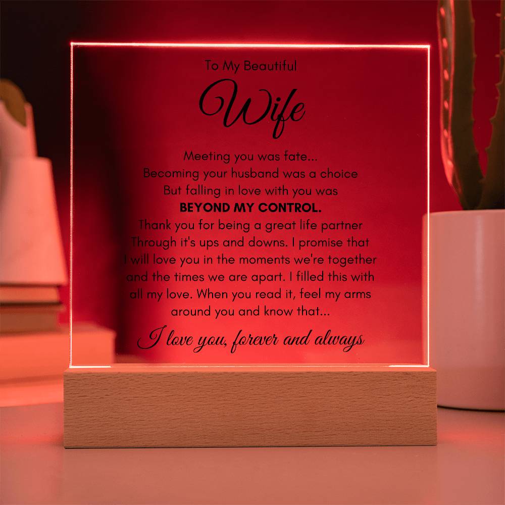 To My Wife Fate – Acrylic Square — product image 11