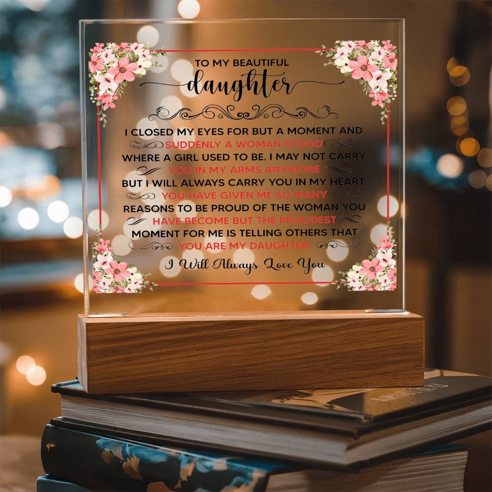 To My Beautiful Daughter – Acrylic Square — product image 8