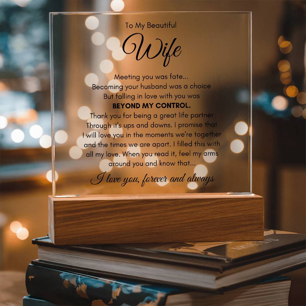 To My Wife Fate – Acrylic Square — product image 8