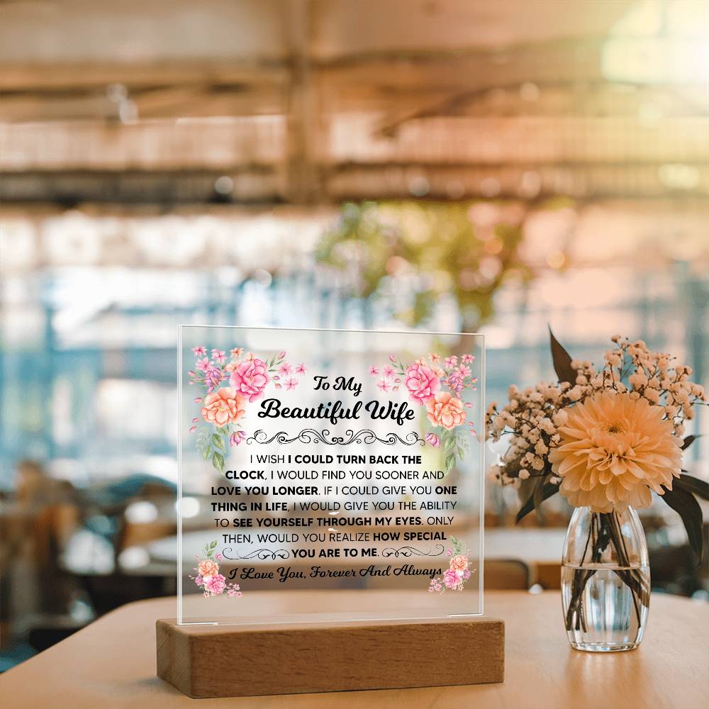 To My Beautiful Wife – Acrylic Square — product image 7