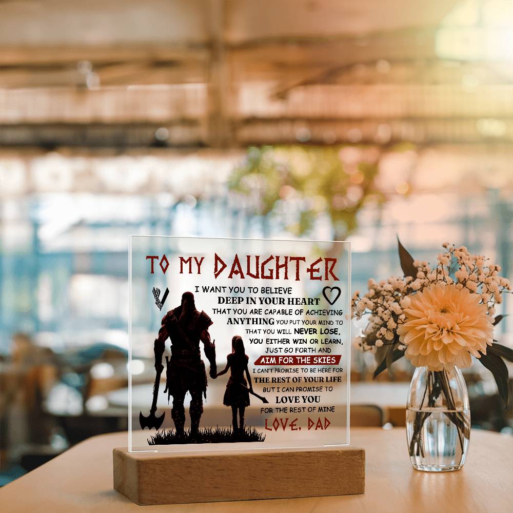 To My Daughter Skies – Acrylic Square — product image 3