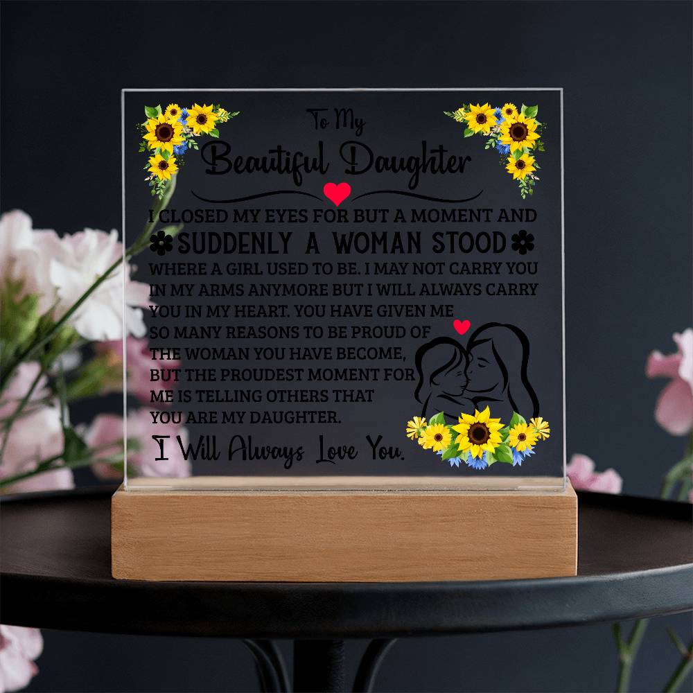 To My Daughter – Acrylic Square — product image 6
