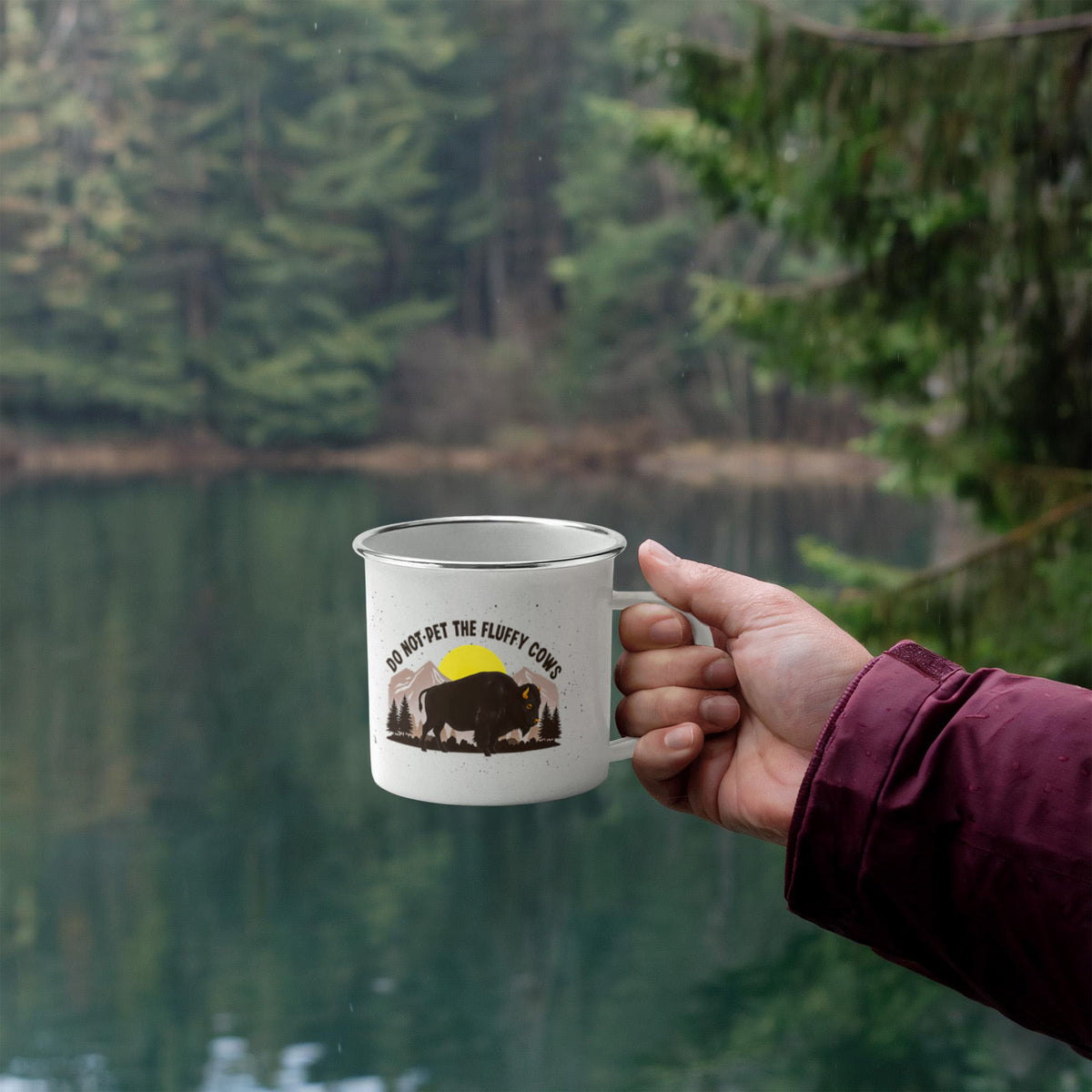 Fluffy Cows - Camping Mug — product image 2