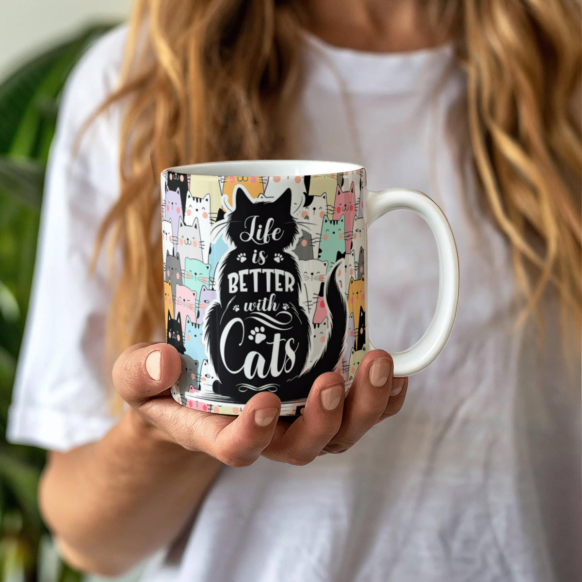 Life Is Better With Cats – Ceramic Mug — product image 3