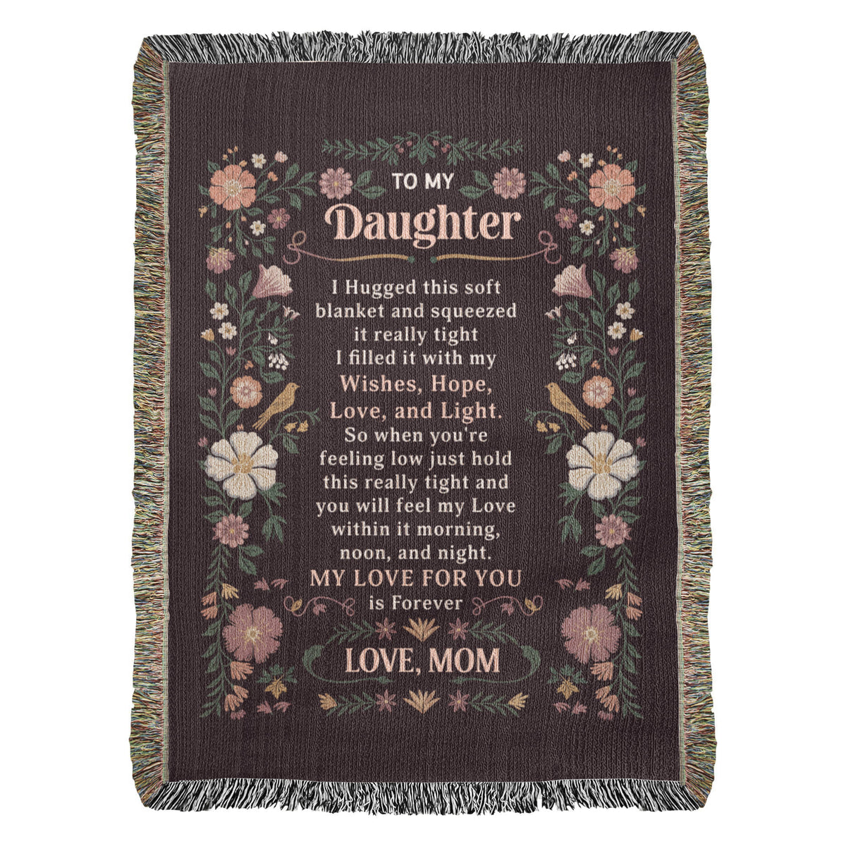 To My Daughter - Heirloom Blanket — product image