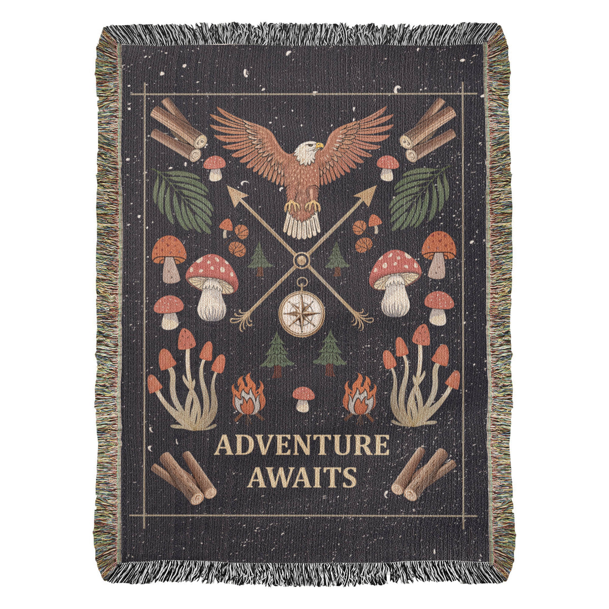 Adventure Awaits - Woven Blanket — product image