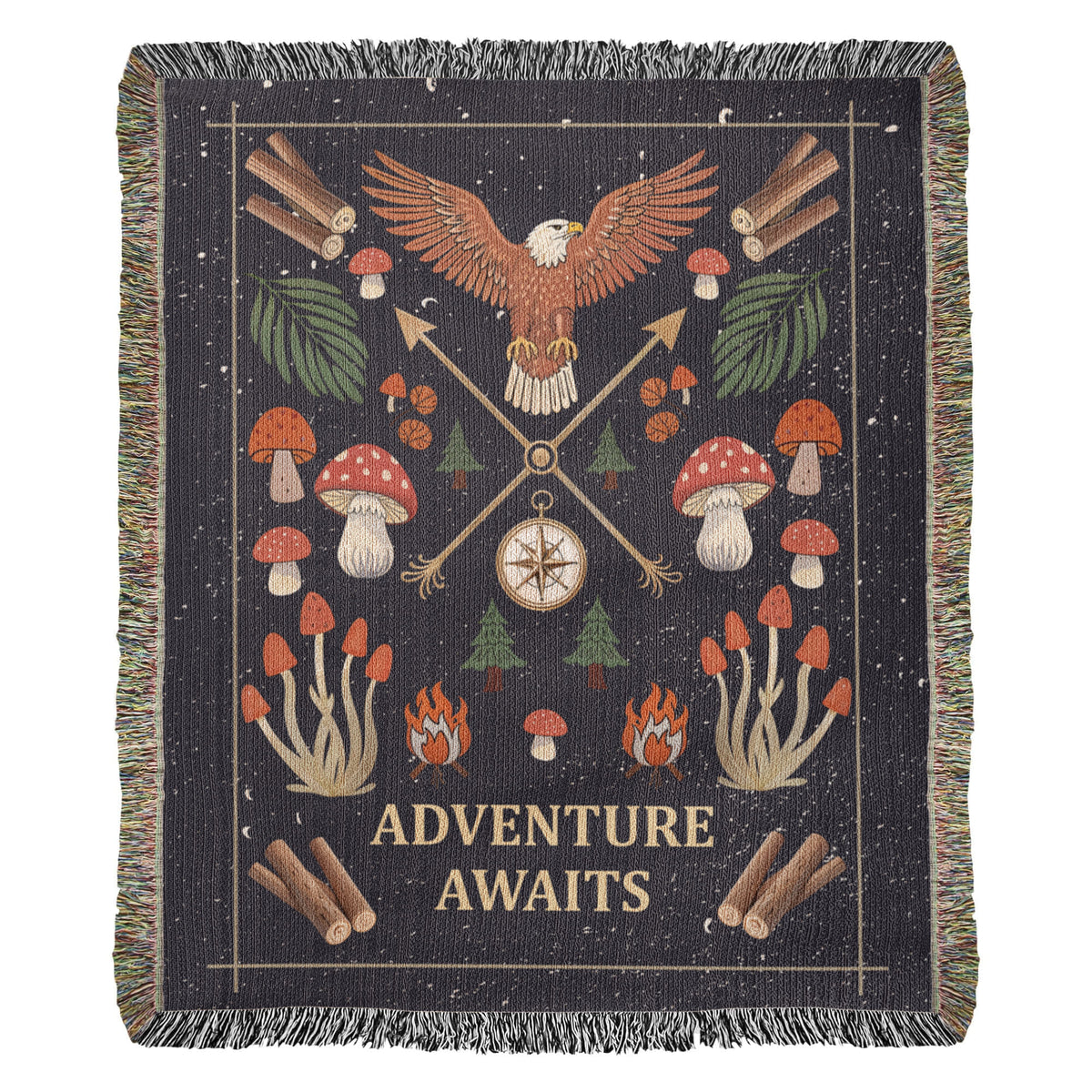 Adventure Awaits - Woven Blanket — product image 3