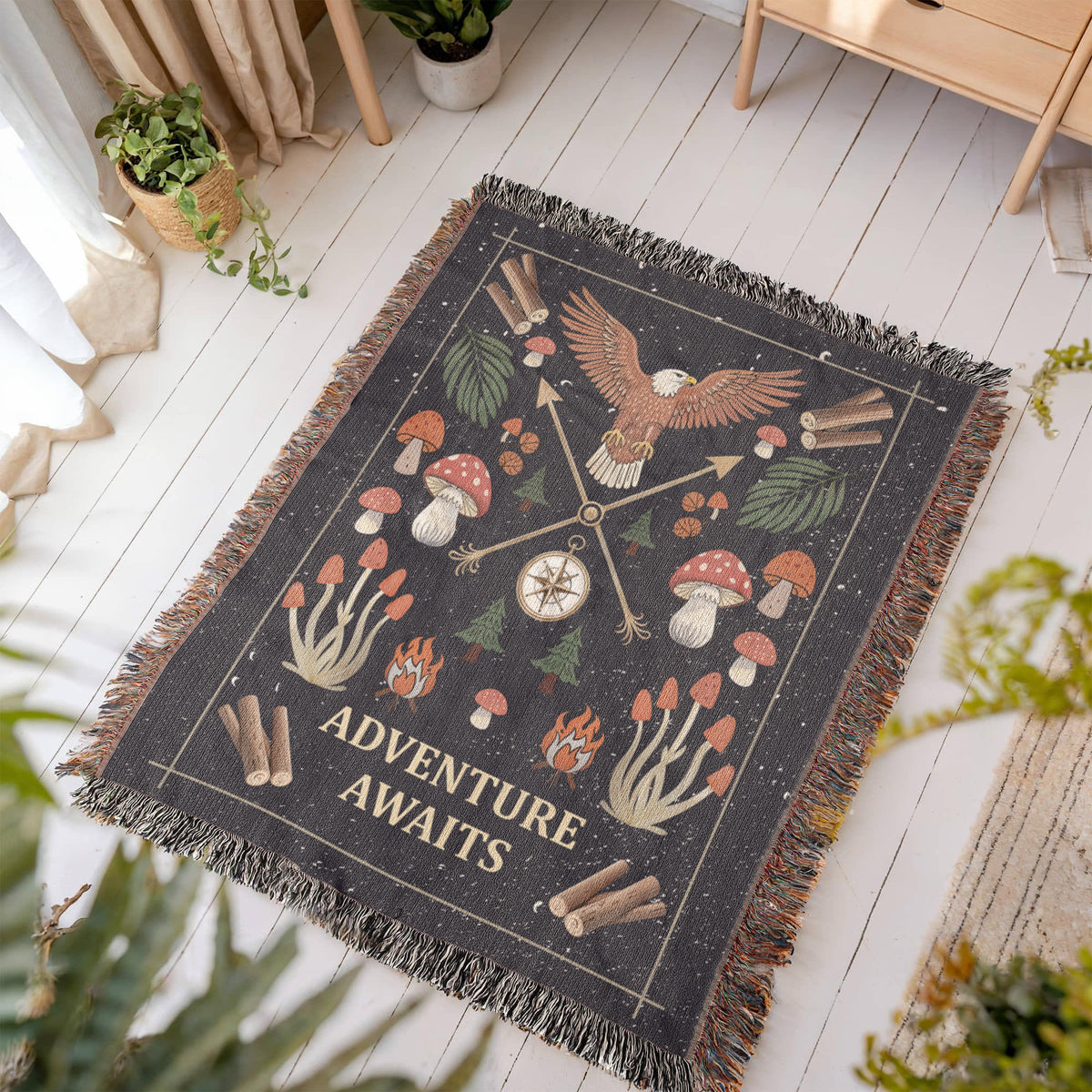 Adventure Awaits - Woven Blanket — product image 9
