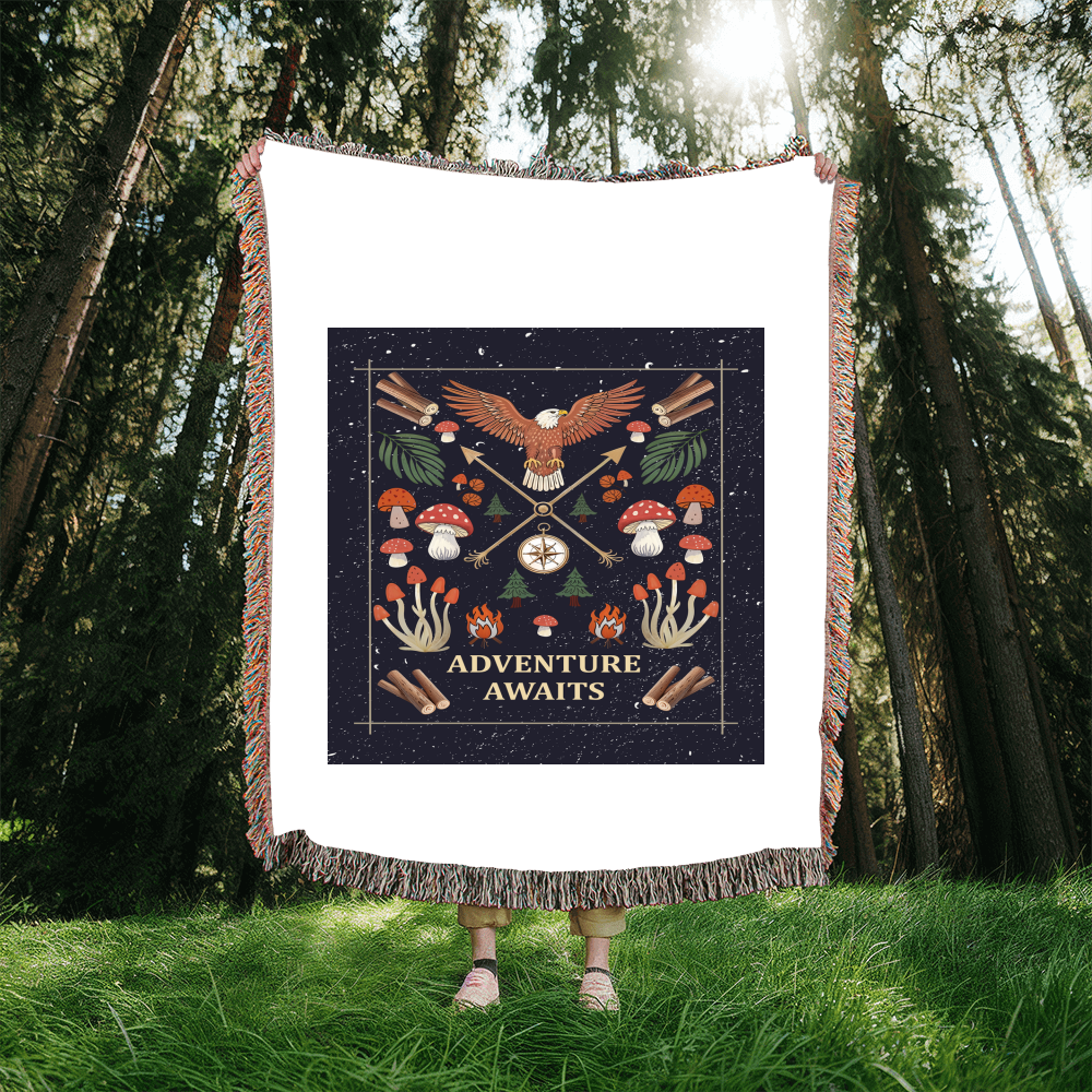 Adventure Awaits - Woven Blanket — product image 8