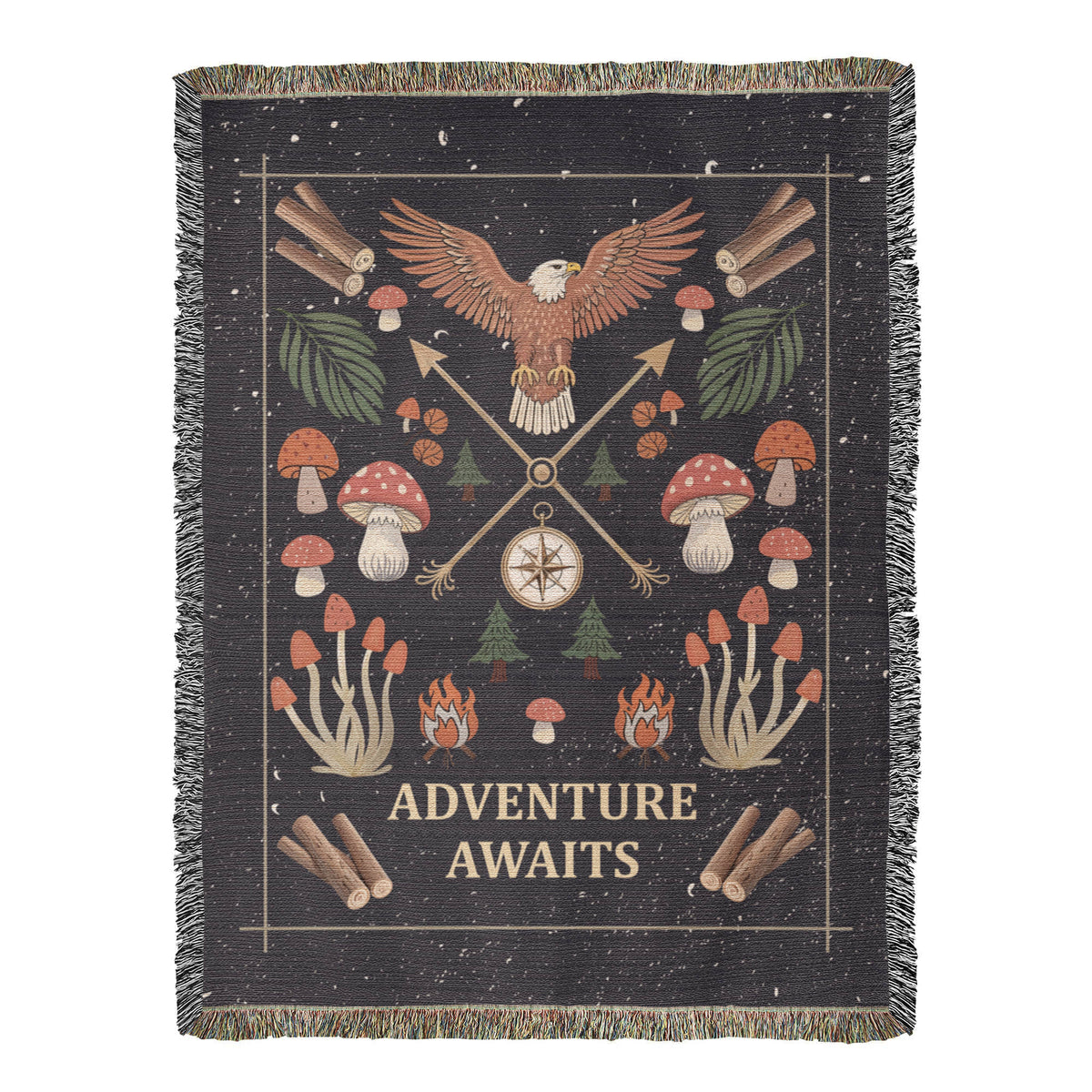 Adventure Awaits - Woven Blanket — product image 2