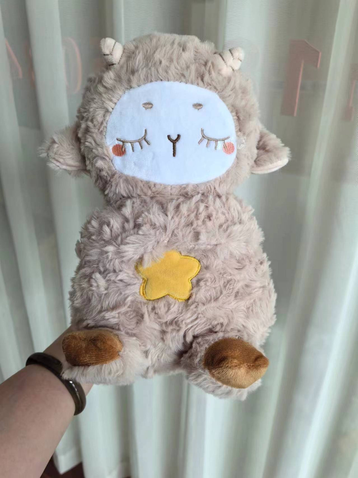 Sound Machine Soothe 'n Snuggle Otter Portable Plush Baby Toy with Sensory Details Music Lights & Rhythmic Breathing Motion — product image