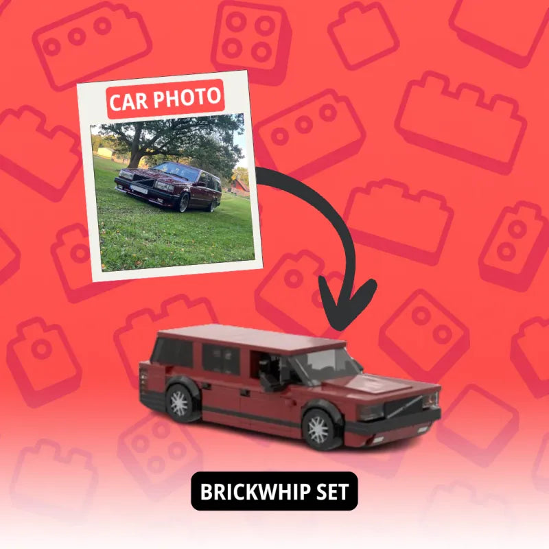 Custom Photo Car Brick Figure Set with Car Model & Personalized License Plate – Unique Birthday & Valentine’s Gift for Car Lovers — product image 2