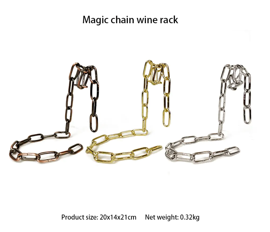 Magic Iron Chain Wine Bottle Holder — product image 6