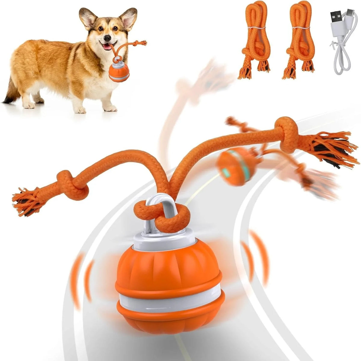 Interactive Pet Rolling Ball Toy USB Rechargeable — product image 7
